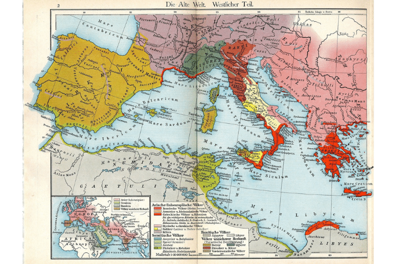 Europa in der Antike Karte